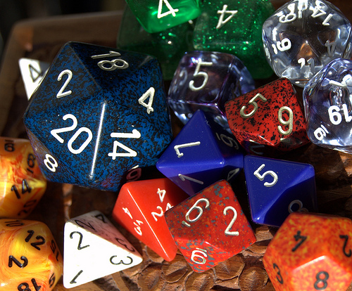 My DM Dice (Photo by Johnathan!)