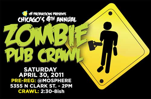 Chicago's 4th annual zombie pub crawl